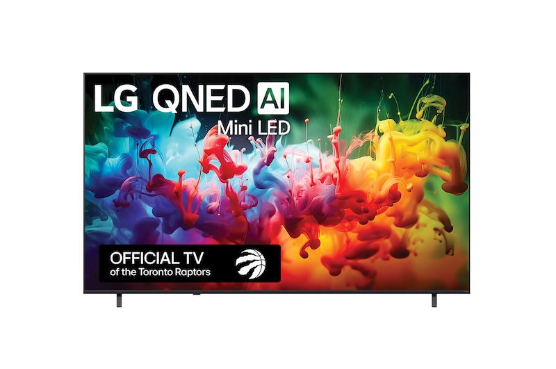 Front view of 85 inch LG QNED AI QNED75 Mini LED 4K Smart TV 2026 85QNED75BUA